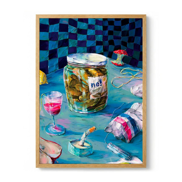 Messy Kitchen Table Still Life by Natascha Baumgartner