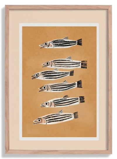 Minimal Fish Study door City Art
