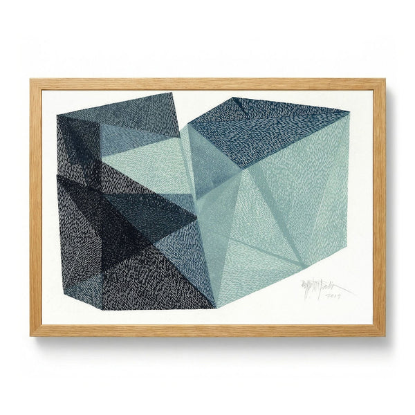 Modern Blue Facets