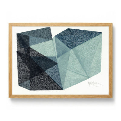 Moderne Blauwe Facetten