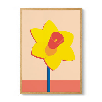 Modern Yellow Daffodil by DARIA IVANOVNA