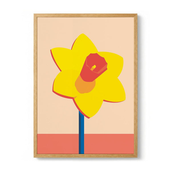 Modern Yellow Daffodil von DARIA IVANOVNA