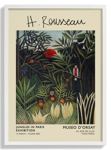 Affen und Papagei Rousseau Ausstellung - Kuriosis Fine Art GmbH