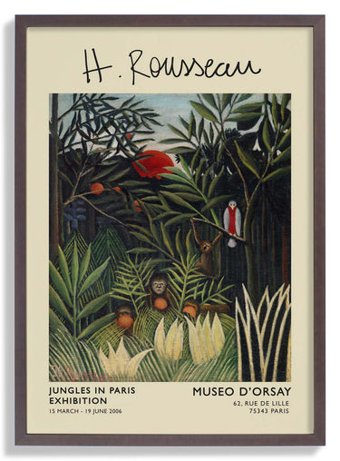 Affen und Papagei Rousseau Ausstellung - Kuriosis Fine Art GmbH