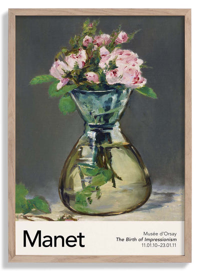 Moss Roses in a Vase by Manet Exhibition