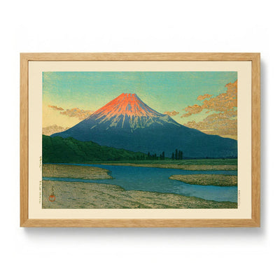 Mount Fuji Fujikawa by Hasui