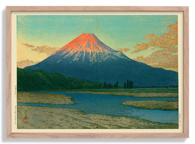 Mount Fuji Fujikawa by Hasui