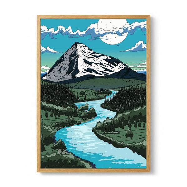Mountain Range And River par Nicholas