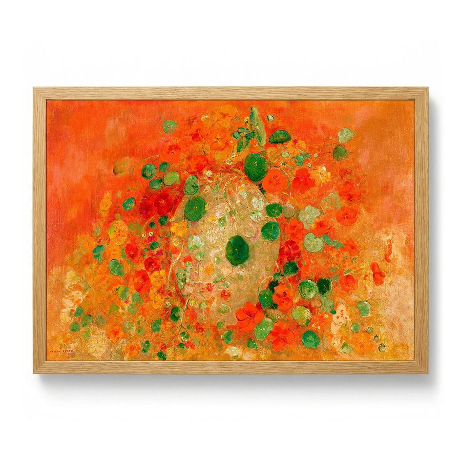 Nasturtiums Painting by Odilon Redon - Kuriosis Fine Art GmbH