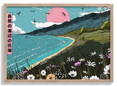 Natures Costal Meadow Panormama door Nicholas
