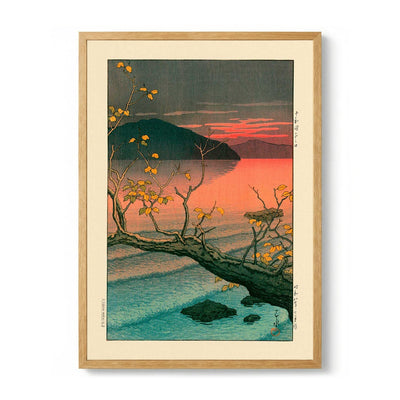 Nenokuchi Lake by Hasui