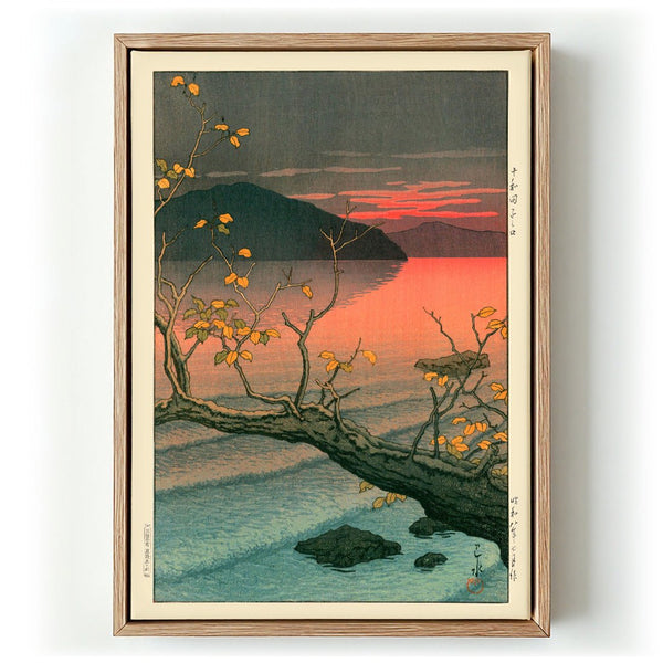 Nenokuchi Lake by Hasui