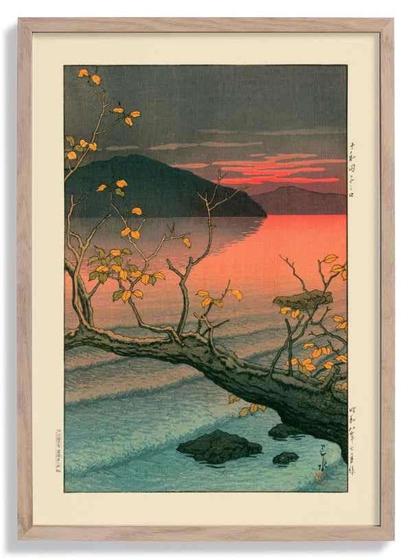 Nenokuchi Lake by Hasui