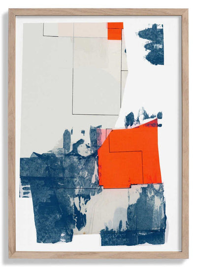 Neutral Abstract Shapes On White 3 door cartissi