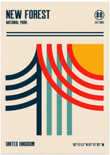 New Forest National Park Travel Poster by Retrodrome - Kuriosis Fine Art GmbH