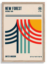 New Forest National Park Travel Poster by Retrodrome - Kuriosis Fine Art GmbH