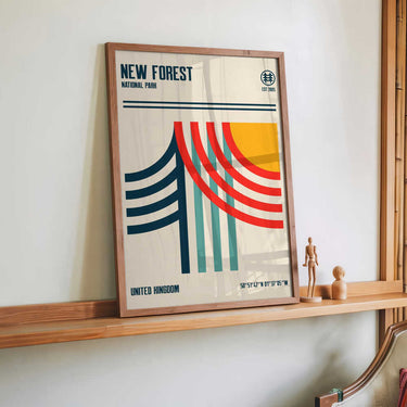 New Forest National Park Travel Poster by Retrodrome - Kuriosis Fine Art GmbH