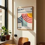 New Forest National Park Travel Poster by Retrodrome - Kuriosis Fine Art GmbH