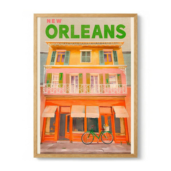 New Orleans Louisiana Vintage Travel Poster von The Whiskey Ginger