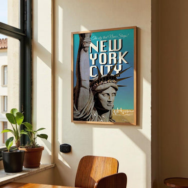 New York mit Freiheitsstatue - Kuriosis Fine Art GmbH