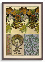 Oak Leaves by Alphonse Mucha - Kuriosis Fine Art GmbH