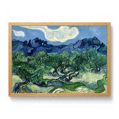 Olive Trees with the Alpilles in the Background von Van Gogh