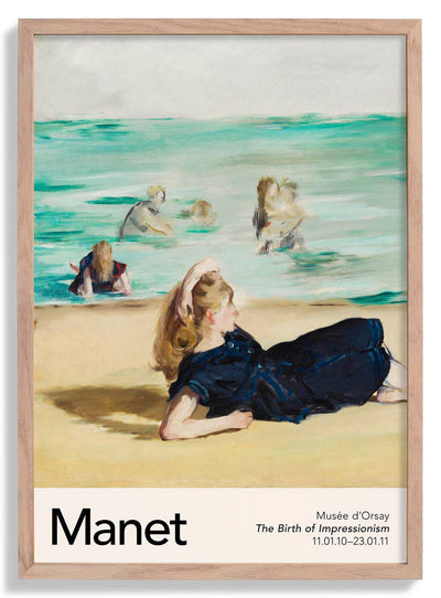 On the Beach by Manet Exhibition