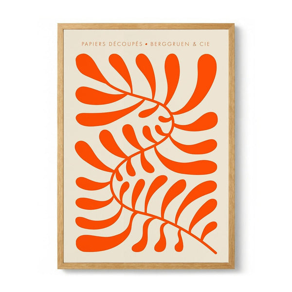 Orange Papiers Découpés Art Exhibition