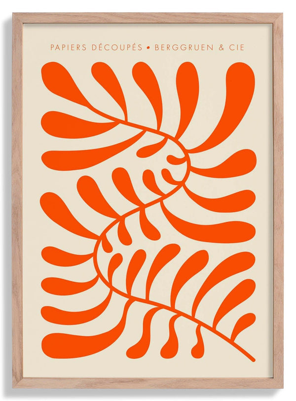 Orange Papiers Découpés Art Exhibition