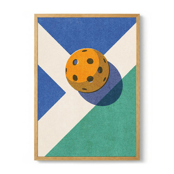 Orange Pickleball Court by Daniel Coulmann