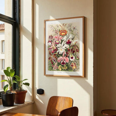Orchideae Lilly Flowers von Ernst Haeckel mit Rand - Kuriosis Fine Art GmbH