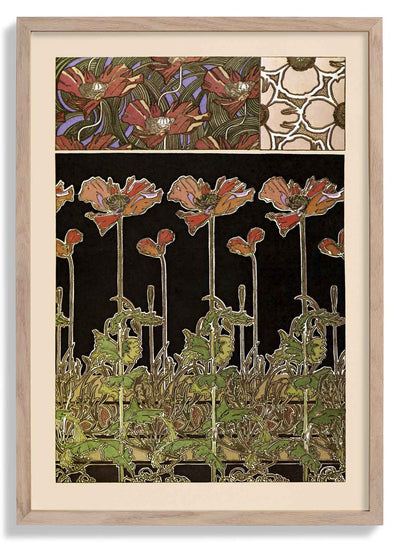 Oriental Flowers by Alphonse Mucha