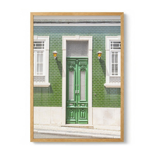 Ornate Green Door Facade by Henrike Schenk