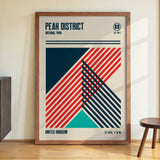Peak District National Park Travel Poster by Retrodrome - Kuriosis Fine Art GmbH