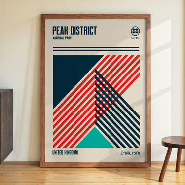 Peak District Nationalpark Reise Poster von Retrodrome – Kuriosis Fine Art GmbH