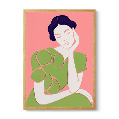 Pensive Woman Portrait by CATS AND DOTZ