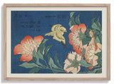 Peonies and Canary by Katsushika Hokusai - Kuriosis Fine Art GmbH