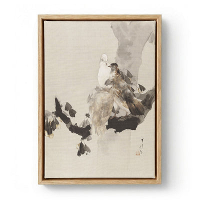 Pigeons in a Tree by Watanabe Seitei