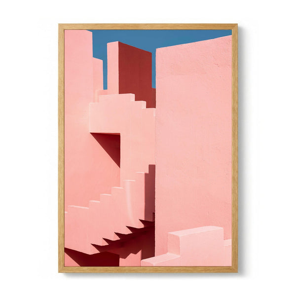 Pink Geometric Architecture by Linda Wride