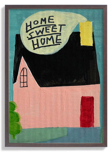 Pink House Home Sweet Home by Karin Lauria - Kuriosis Fine Art GmbH