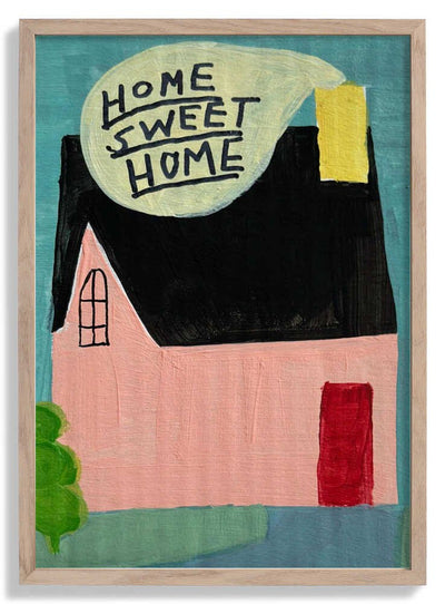 Pink House Home Sweet Home door Karin Lauria