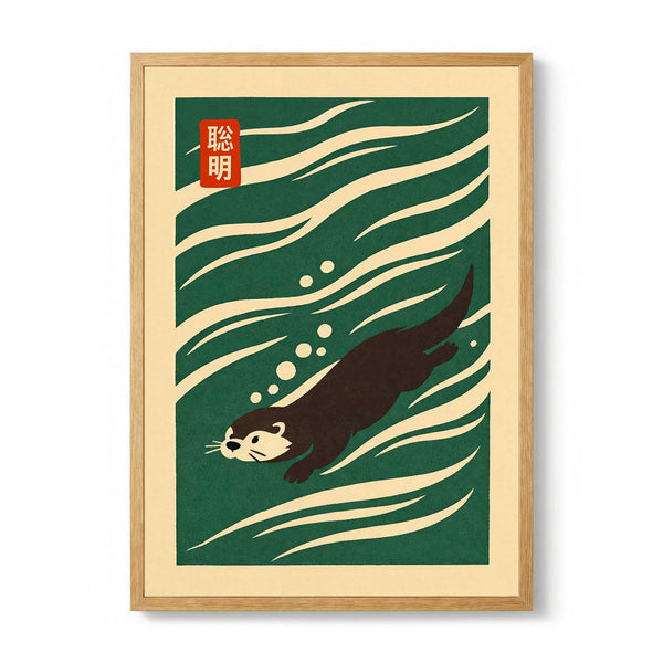 Playful Otter Swim by Patryk Krygowski