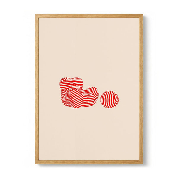 Playful Striped Shapes by Greywork Studio