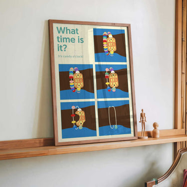 Poster Candy Clock by Rosi Feist - Kuriosis Fine Art GmbH