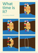 Poster Candy Clock by Rosi Feist - Kuriosis Fine Art GmbH