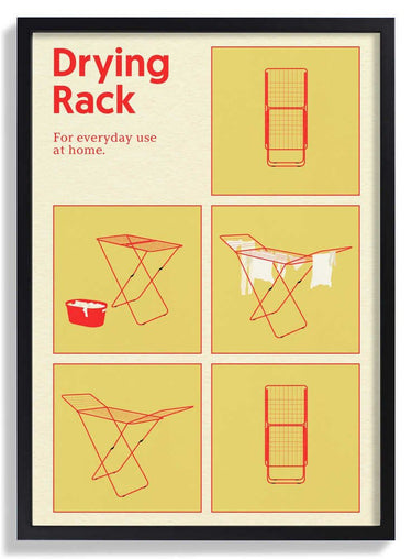 Poster Drying Rack by Rosi Feist - Kuriosis Fine Art GmbH