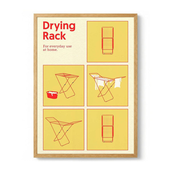 Poster Drying Rack by Rosi Feist