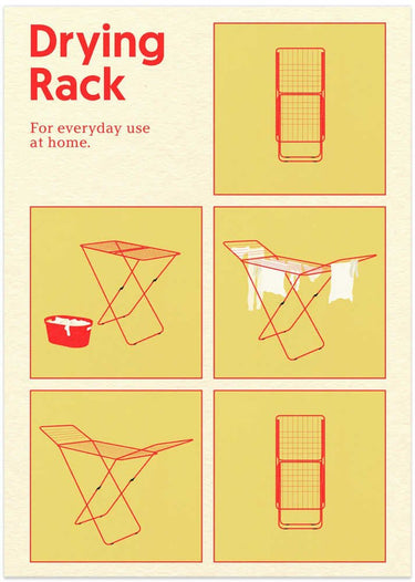Poster Drying Rack by Rosi Feist - Kuriosis Fine Art GmbH