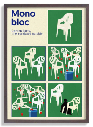 Poster Monobloc Five Squares by Rosi Feist - Kuriosis Fine Art GmbH