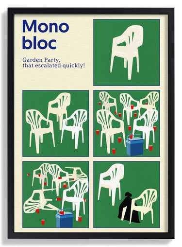 Poster Monobloc Five Squares by Rosi Feist - Kuriosis Fine Art GmbH